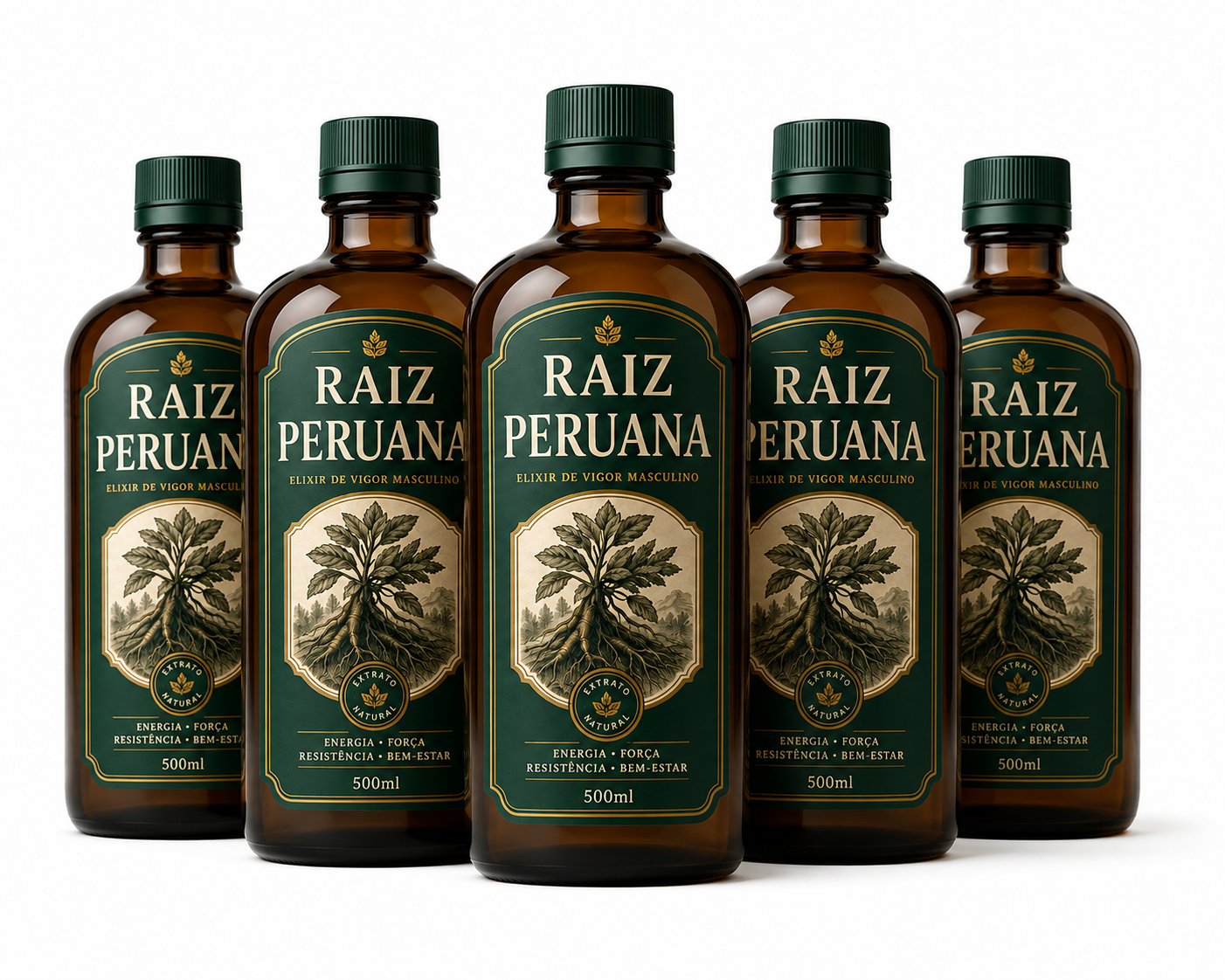 Kit com 6 frascos do Raiz Peruana